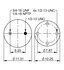 ContiTech 64690 Suspension Air Spring Kit 11 10.5-22 A 752