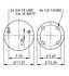 64637 by CONTITECH - Air Spring - 11 10.5-24 S 712, 18 in. Design Height, 13.7 in. Max Diameter, 30.8 in. Max Height