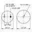 68121 by CONTITECH - Suspension Air Spring Kit - 6 6.5-13 S 039, Replaces AS5406, 10 in. Design Height