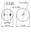 68135 by CONTITECH - Suspension Air Spring Kit - 8.5 in. Design Height, 9.3 in. Max Diameter, 14.3 in. Max Height