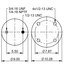 64294 by CONTITECH - Air Spring - 9 10-16 P 333, 13.5 in. Design Height, 7000 lb Load at 100 PSI (AS9083)