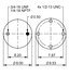 64650 by CONTITECH - Air Spring Rolling Lobe - 9 10-16 P 769 (1R12-541/AS8825)