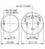 64401 by CONTITECH - Air Spring Rolling Lobe - 9 10-17.5 P 436, 12.6 in. Max Diameter, 7000 lb at 100 PSI