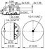 66978 by CONTITECH - Air Spring - 9 10-18.5 P 935 (BK), with Bracket (Automann 566.CT66978)