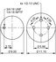 64288 by CONTITECH - Rolling Lobe Air Spring - 9 10-19 P 435, 15 in. Design Height, 7000 lb Load at 100 PSI