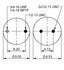 64255 by CONTITECH - Suspension Air Spring Kit - 8 in. Design Height, 11.4 in. Max Diameter, 14.4 in. Max Height