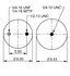 64627 by CONTITECH - Air Spring - 8 in. Design Height, 6400 lb Load at 100 PSI, 11.4 in. Max Diameter (AS9421)