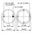 64379 by CONTITECH - Suspension Air Spring Kit - 11 in. Design Height, 6500 lb Load at 100 PSI, 11.4 in. Max Diameter