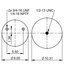 64692 by CONTITECH - Air Spring Rolling Lobe - 9 9/16 P 568 (1R11-292/8568, AS9626, HDV9626)