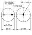 64388 by CONTITECH - ContiTech Air Spring - 9 9K-15 P 424, 12 in. Design Height, 10.8 in. Max Diameter