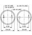 64562 by CONTITECH - Air Spring - FT 330-29 431, 12 in. Design Height, 12.8 in. Max Diameter, 18.9 in. Max Height