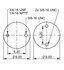 64648 by CONTITECH - Air Spring - ContiTech 64648, Triple Convoluted