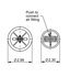 75313 by CONTITECH - Cab Air Spring - 6.25 in. Design Height, 1130 lbs Load at 100 PSI, 6.0 in. Max Diameter