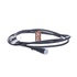 R955605 by MERITOR - ABS Wheel Speed Sensor - 90 Degree Sensor, with 5.58 ft. Cable, Din 2 Pin Female Connector