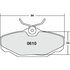 Custom Accessories AXCD610 Disc Brake Pad Set - Rear, Ceramic, without Hardware, FMSI D610