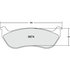 Custom Accessories AXCD674 Disc Brake Pad Set - Rear, Ceramic, with Hardware, FMSI D674/D690