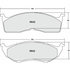 Custom Accessories AXCD642 Disc Brake Pad Set - Front, Ceramic, with Hardware, FMSI D642