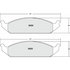 Custom Accessories AXCD650 Disc Brake Pad Set - Front, Ceramic, with Shims, FMSI D650
