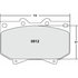 Custom Accessories AXCD812 Disc Brake Pad Set - Front, Ceramic, with Hardware, FMSI D812