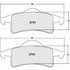 Custom Accessories AXCD791 Disc Brake Pad Set - Rear, Ceramic, with Wear Sensors, FMSI D791