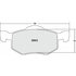 Custom Accessories AXCD843 Disc Brake Pad Set - Front, Ceramic, with Shims and Wear Sensors, FMSI D843