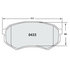 Custom Accessories AXMD433 Disc Brake Pad Set - Front, Semi-Metallic, FMSI D389/D433/D589, with Shims