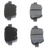 Custom Accessories AXCD1456 Disc Brake Pad Set - Rear, Ceramic, FMSI D1456