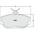 Custom Accessories AXOD601 Disc Brake Pad Set - Front, Organic, FMSI D601