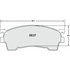 Custom Accessories AXOD637 Disc Brake Pad Set - Front, Organic, FMSI D637