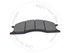 7K5057 by BLUMAQ - Disc Brake Pad Kit - fits Caterpillar Wheel Loader 930 and 950