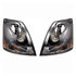 TR001-VLHLB-R by TORQUE PARTS - Headlight - Passenger Side, with Black Housing and Halogen Bulbs, Clear Lens