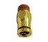 TR14SF18 by TORQUE PARTS - Push In To Connect (PTC) Brass Air Male Fitting Straight Connector, 1/4 OD x 1/8 NPT