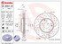 09.8304.2X by BREMBO - Premium UV Coated Front Xtra Cross Drilled Brake Rotor