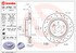 09.A760.1X by BREMBO - Premium UV Coated Rear Xtra Cross Drilled Brake Rotor
