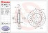 09.B355.1X by BREMBO - Premium UV Coated Front Xtra Cross Drilled Brake Rotor