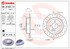 08.9163.1X by BREMBO - Premium UV Coated Rear Xtra Cross Drilled Brake Rotor