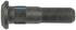 610-0239.5 by DORMAN - Wheel Lug Stud - Serrated, 3/4"-16, 0.813" Knurl, 2.7" Length, Black, Carbon Steel