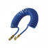 89HKC-50C by HALTEC - Tire Inflation System Hose - 50 ft., Blue Coil, with Coupler, CH-360OP Air Chuck