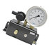 GCS-A by HALTEC - Tire Pressure Gauge - Large 4" Liquid-Filled Gauge, with 1 Standard and 1 Large Bore Ports