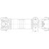 Dana Spicer 170CS54005C-985M Drive Shaft Coupling Shaft