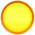 99108Y by TRUCK-LITE - Strobe Light Lens - Round, Yellow, Polycarbonate, Snap-Fit, For Strobe 92531Y, 92530Y