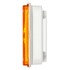 45202Y by TRUCK-LITE - Super 45 Turn Signal / Parking Light - Incandescent, Yellow Rectangular, 1 Bulb, Grommet Mount, 12V, Black PVC Trim