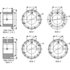 2-1-1313 by DANA - Circular Flange Drive Shaft Companion Flange - Steel, Circular Flange, 4 Holes