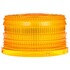 99108Y by TRUCK-LITE - Strobe Light Lens - Round, Yellow, Polycarbonate, Snap-Fit, For Strobe 92531Y, 92530Y
