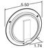44214Y by TRUCK-LITE - Super 44 Strobe Light - LED, 42 Diode, Round Yellow, Flange Mount, 12V