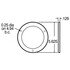 44705 by TRUCK-LITE - 4" Flange Cover - Stainless Steel Silver