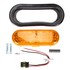 60122Y by TRUCK-LITE - Super 60 Strobe Light - LED, 36 Diode, Oval Yellow, Grommet Mount, 12V