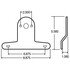 80720 by TRUCK-LITE - License Plate Light Bracket - Black Plastic, 2 Screw