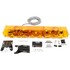 92677Y by TRUCK-LITE - Bulb Replaceable, Halogen, Light Bar, Yellow, Rectangular, 4 Bulb, Permanent Mount, Class I, Hardwired, Blunt Cut, 12V