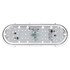 60354C by TRUCK-LITE - 60 Series Work Light - 2x6 in. Oval LED, White Housing, 6 Diode, 12V, Grommet Mount, 450 Lumen
